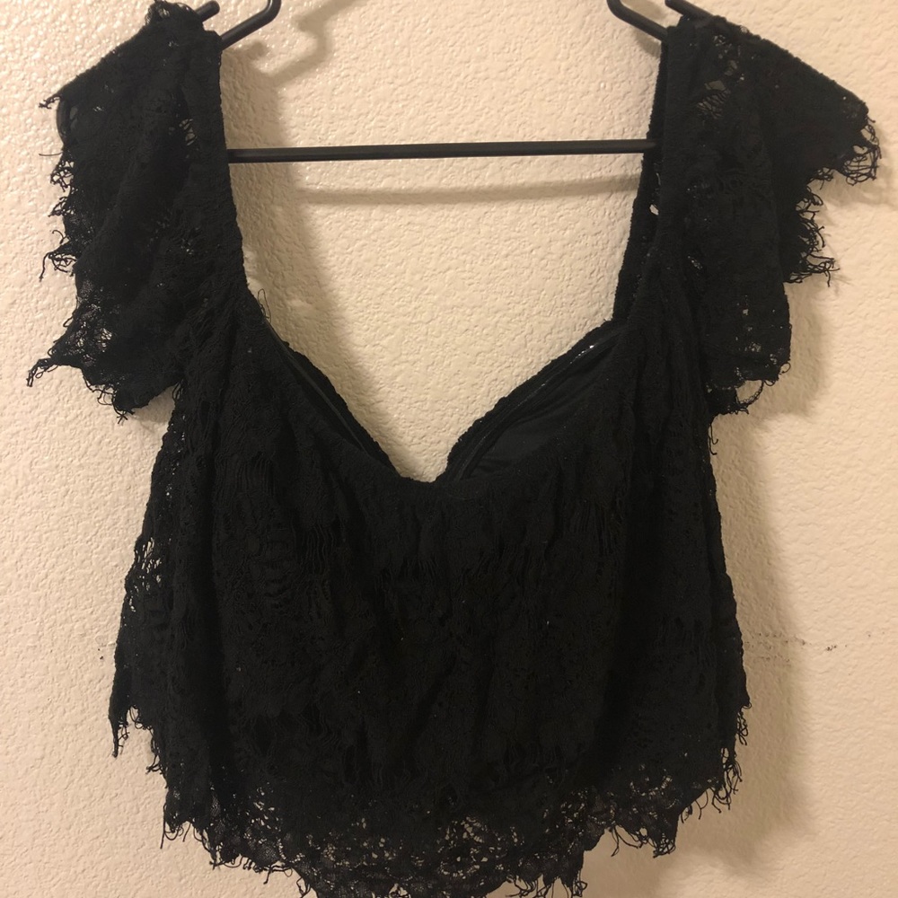 Lace crop top